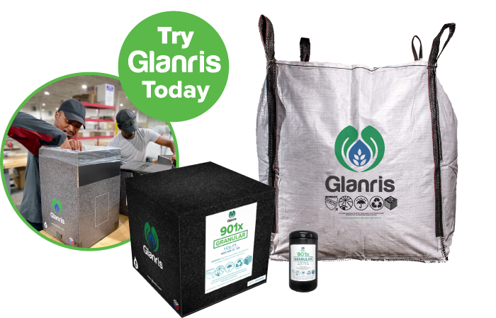 Glanris Team members loading up sample boxes for immediate shipment as we produce source and ship from the United States USA